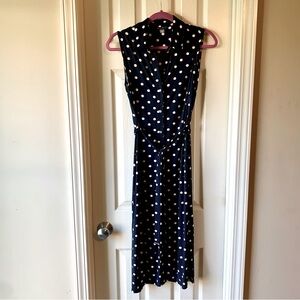 Blue polka dot Tommy Hilfiger Sleeveless Dress Size 6